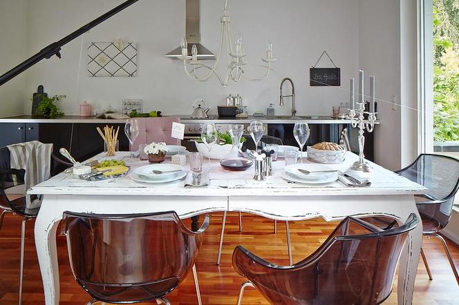 Stół wielkanocny w stylu modern shabby