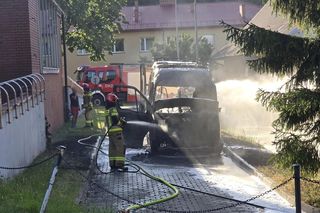 Nisko. Ogień trawił karetki 