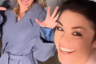 M jak miłość na planie. Julia (Marta Chodorowska), Kinga (Katarzyna Cichopek)