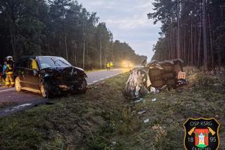 Wypadek na trasie Nietążkowo - Podśmigiel. Ranne cztery osoby