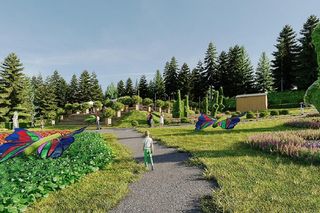 Polana Światła i Muzyki - Góra Parkowa, Krynica-Zdrój