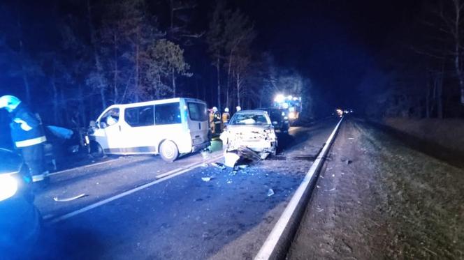 Jedna osoba nie żyje, 5 rannych. Potworny wypadek na DK 19 koło Denisek [1.12.2022]