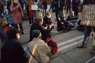 Protest na ul. Gdańskiej w Bydgoszczy