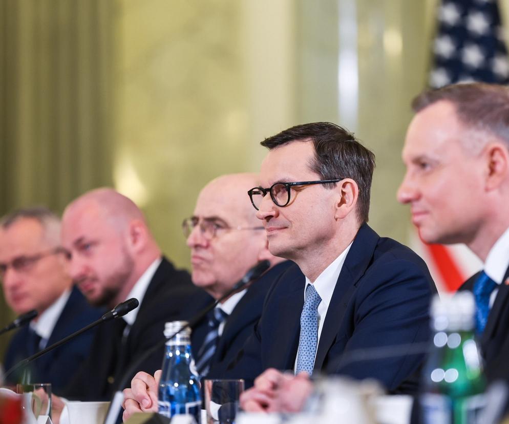 Mateusz Morawiecki spotkał się z Dudą i Bidenem