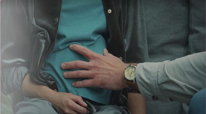 M jak miłość, odcinek 1891. Mariusz (Mateusz Mosiewicz), Kasia (Paulina Lasota)