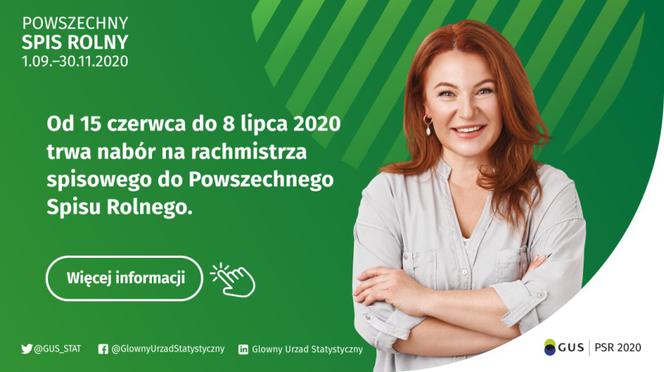 Trwa nabór rachmistrzów do Powszechnego Spisu Rolnego 2020