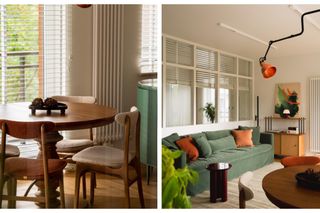 Projekt mieszkania 60 m2: przeszklenia, struktury i drewno. Gdy nowoczesność spotyka się z harmonią