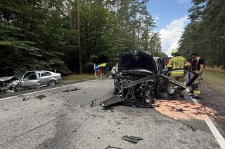 Zderzenie czterech samochodów na Kaszubach. Są poszkodowani 