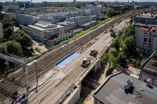 Przebudowa węzła kolejowego w Katowicach - sierpień 2025