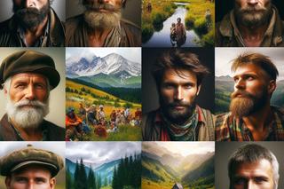 Mieszkańcy Podkarpacia i Bieszczad oczami sztucznej inteligencji.