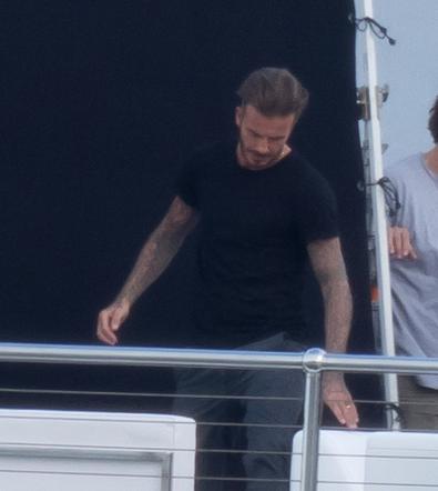 David Beckham - sesja zdjęciowa na jachcie
