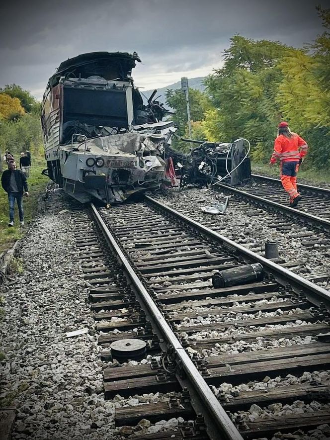 Zderzenie dwóch pociągów na Słowacji