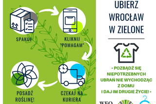 Oddając ubrania, zazieleniami Wrocław. Rusza akcja „Ubierz miasto w zielone”