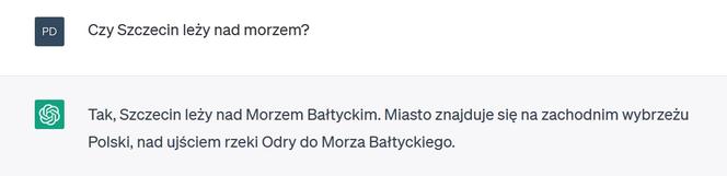 Chat GPT o Szczecinie 