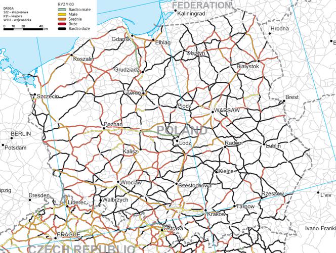 Zobacz jak niebezpieczne są polskie drogi! 