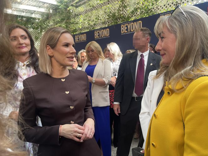 Pierwsza dama Marta Nawrocka w Pierożku na Greenpoincie