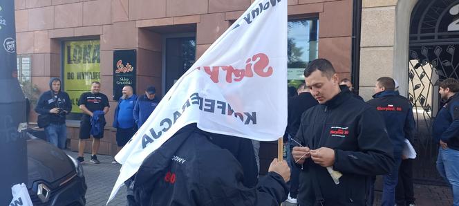 Protest górników w Katowicach w sprawie taniego węgla