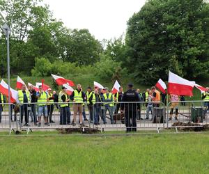 Rolnicy protestowali w Katowicach na Europejskim Kongresem Gospodarczym