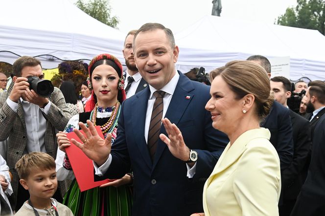 Marta Nawrocka na Dożynkach Prezydenkich