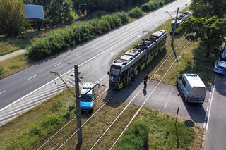 Wypadek radiowozu i tramwaju. Policjanci z Gorzowa w szpitalu