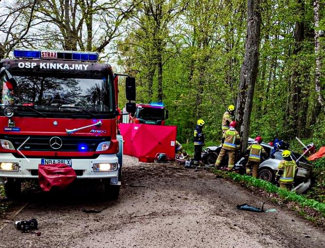 BMW roztrzaskało się na drzewie. 22-latka nie żyje