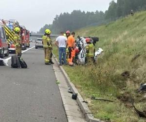 Groźny wypadek na A1 w Rybniku 