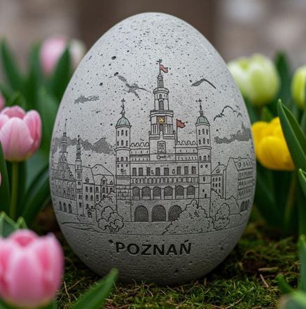 Pisanki z Poznania wygenerowane przez AI