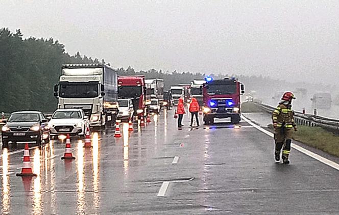 Groźny wypadek na autostradzie A1