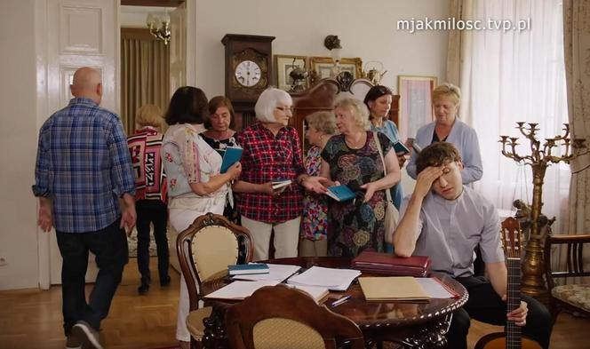 M jak miłość. Ksiądz Grzegorz (Paweł Janyst), Daniel (Paweł Prokopczuk), Kisielowa (Małgorzata Rożniatowska)