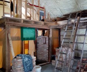 Remont chyży łemkowskiej w Hańczowej