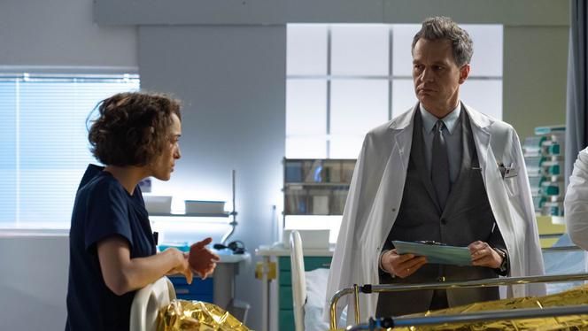 Na dobre i na złe, odc. 740. Falkowicz (Michał Żebrowski), Julka (Aleksandra Hamkało)