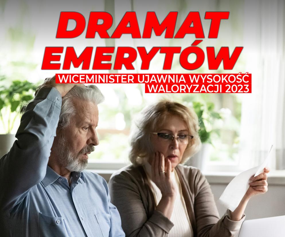 Dramat emerytów! Waloryzacja 2023 wyniesie 11 proc. Wiceminister rozwiewa wątpliwości