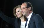 Francois HOLLANDE - nowy prezydent Francji z partnerką Valerie Trierweiler