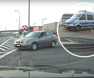 Niebezpieczna sytuacja na drodze ekspresowej S5 w Białych Błotach (woj. kujawsko-pomorskie)