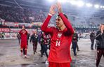 Polska - Litwa: Świętowanie wygranej