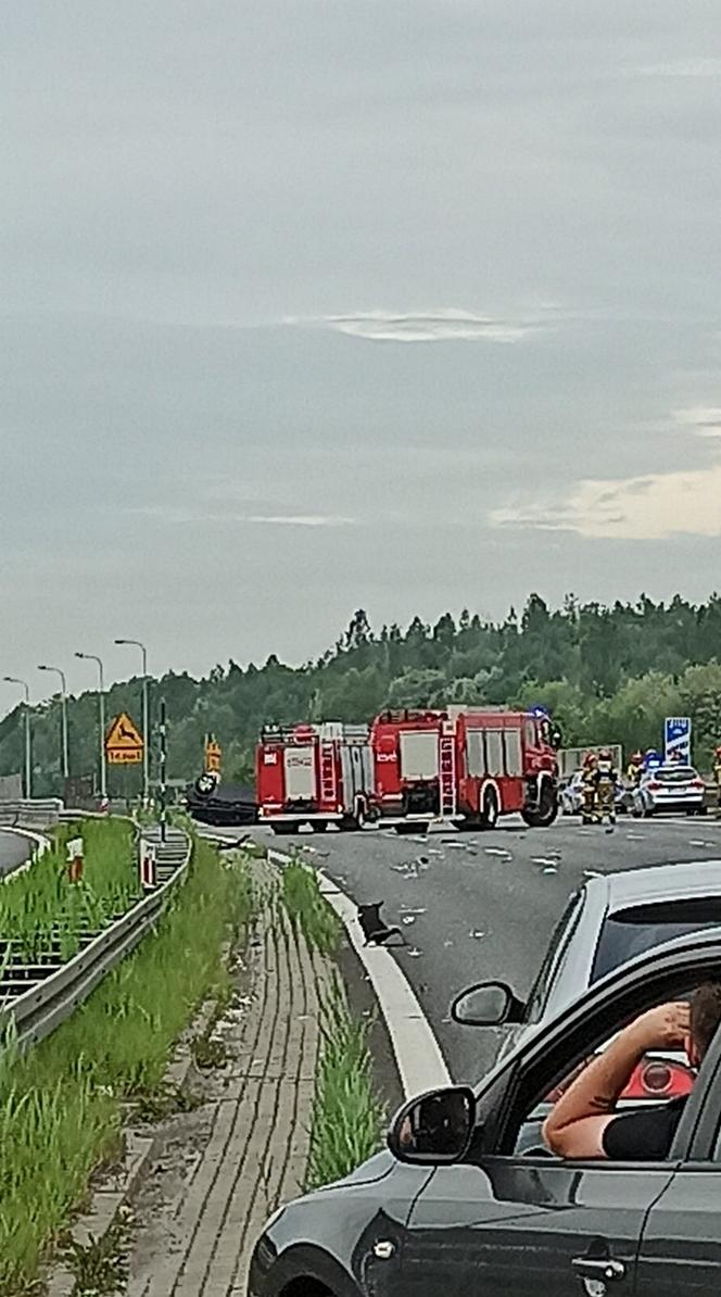 Wypadek na autostradzie A4
