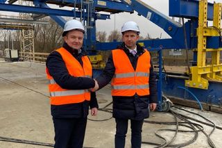 Budowa mostu na Bugu w Grannem