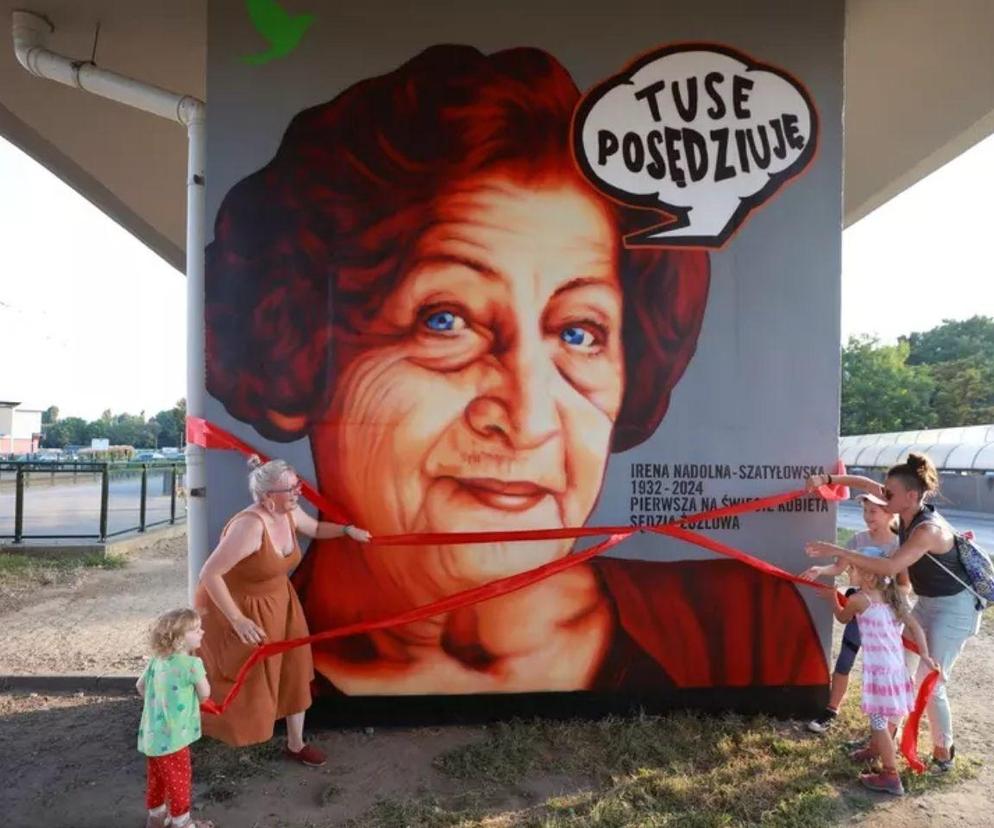 Pierwsza na świecie kobieta - sędzia żużlowa. Ma swój mural w Gdańsku 