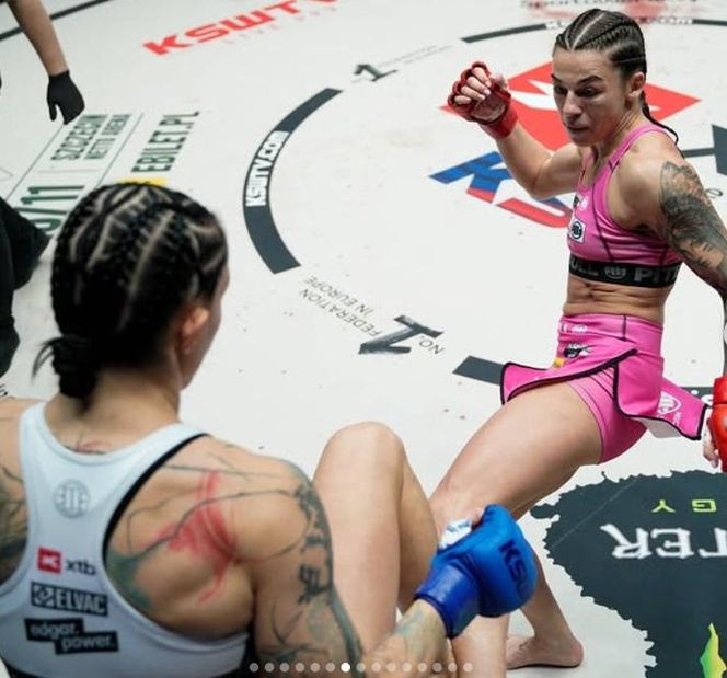 Laura Grzyb przed i po walce na KSW