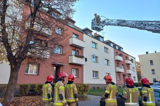 Zgłoszenie o pożarze na Dąbrowskiego w Lesznie. Pożaru nie było [ZDJĘCIA]