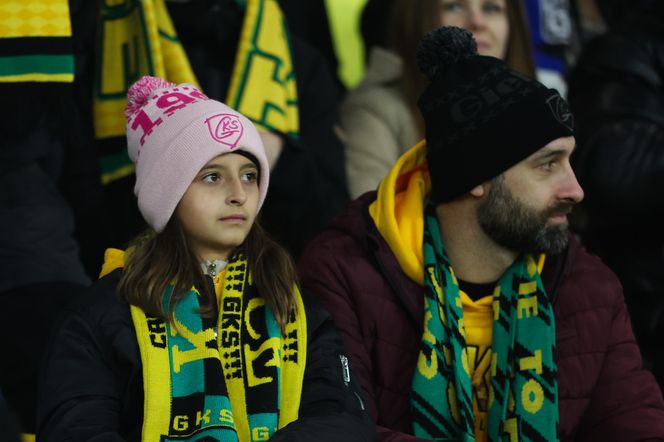 Kibice GKS Katowice na meczu z Piastem Gliwice 8.11.2025