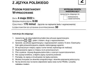 Matura 2022: polski. Arkusze CKE - rozprawka