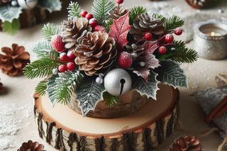 Stroiki bożonarodzeniowe na drewnie