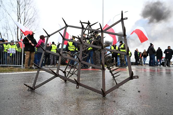 Protest rolników w Medyce 