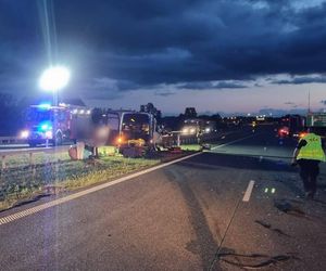 Poważny wypadek na S17 w kierunku Warszawy