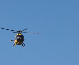 Zderzenie trzech aut na S2. Lądował śmigłowiec LPR