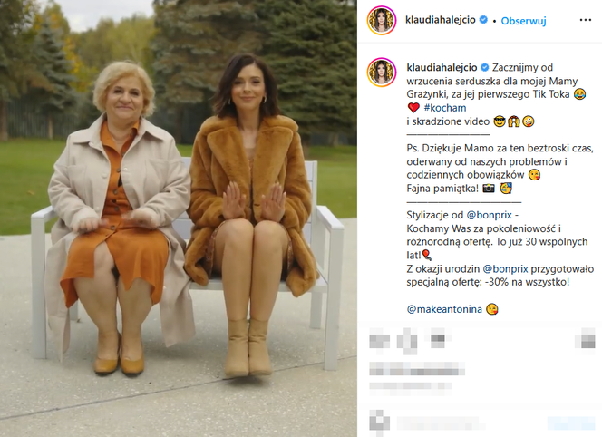 Tak wygląda mama Klaudii Halejcio 