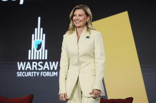 Pierwsza dama Ukrainy Ołena Zełenska w Warszawie