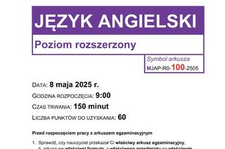 Matura 2025: angielski rozszerzony 8.05.2025. Arkusze CKE i odpowiedzi. Poziom rozszerzony [Formuła 2023]