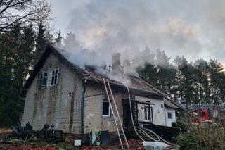 Pożar domu w Nagladach